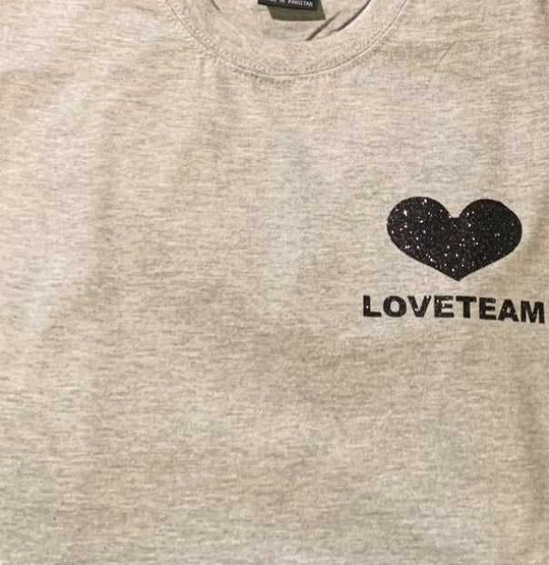 Black Heart an Love Team T-Shirt